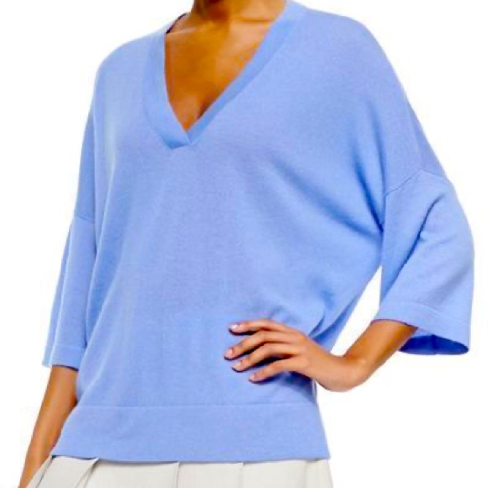 NWT Vince Designer Cashmere V Neck XS Sweater